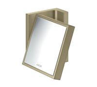 hansgrohe AXOR Universal Rectangular Miroir de rasage, grossissement 1,7x, inclinable, cadre mÃ©tal, 42649, Coloris: Nickel brossÃ© - 42649820