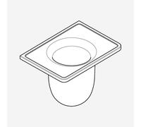 AXOR Universal Softsquare Pot de brosse WC, 92438000,