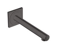 hansgrohe AXOR Uno mitigeur de lavabo électronique encastré, montage mural 220, saillie 225mm, 45111340, Couleur: Chrome noir brossé