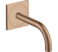 hansgrohe AXOR Uno Mitigeur de lavabo, électronique, encastré, saillie 165mm, alimentation secteur, 38119310, Couleur: Or rouge brossé