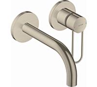mur Axor Uno mitigeur lavabo nickel brossé, saillie 165mm, poignée arc