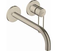Axor Uno wall mitigeur lavabo 38122820 Nickel brossé, saillie 225mm, poignée étrier