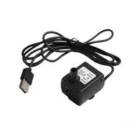 Axorafow Aquariums Fontaine de bureau pour rocailles Pet Compact Caractéristiques Taux 1 m Max débit de tête alimenté par USB Eau silencieuse 3 W DC Eau submersible - 500 l/h 5-6 V (Noir)