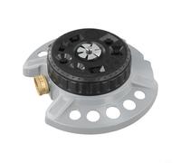 Axorafow Arroseur de pelouse en métal pour jardin - Raccord pivotant en laiton robuste - 9 modes de pulvérisation variables - Système d'arrosage étanche pour grandes pelouses - Utilisation en
