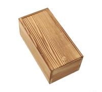 Axorafow Boîte de rangement coulissante en bois de pin avec couvercle coulissant pour organiser de petits objets ou créer des boîtes faites à la main (2)
