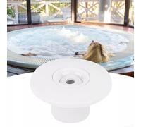 Axorafow Buse de massage rotative à 360 degrés réglable pour piscine, spa, jacuzzi - Plastique blanc fixation murale 4,7 x 2,6 (12 x 6 cm)