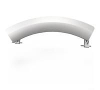 Axorafow Charge pour poignée de porte de machine Siemens Wm10s360ti ABS rondelle avant 10s368ti format renforcé argenté (argent)