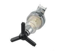 Axorafow Distributeur de liquide mural 25/30/45 ml Tête de pompe doseuse pour vin, bière, cocktail, jus, bar, maison, barman Noir transparent (45 ml)