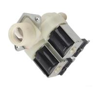 Axorafow Électrovanne d'entrée de machine à laver FPS 180 A, valve de remplissage à double tête, remplacement et construction rondelles entièrement automatiques, installation, argent