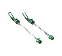 Axorafow Ensemble d'essieux à dégagement rapide en alliage d'aluminium CNC pour VTT - 4,8 mm de diamètre avant 145 mm/arrière 180 mm, tige en acier haute résistance pour poids plume creux 6 couleurs