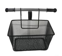 Axorafow Guidon avant en maille métallique pour vélo électrique pliable pour vélos enfants - 25 x 17 x 15 cm pour un transport facile panier de rangement (300 g) pour fixation facile à crochet