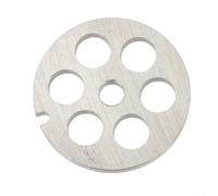 Axorafow Hachoir à viande en acier n°5, disque perforé de 5,35 cm avec trous pour le traitement de la viande, du poisson, des légumes, accessoire de rechange de qualité alimentaire argenté (12 mm)