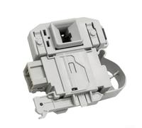 Axorafow Interrupteur de verrouillage de porte pour machine à laver Siemens DKS67617, loquet de sécurité électronique, construction ABS, installation de rondelles à chargement avant, blanc et noir