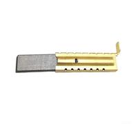 Axorafow L94MF7 Balais de charbon pour moteur de machine à laver 5 x 13,5 x 39,6 mm, pièces de rechange haute conductivité, réparation de lave-tambour, gris (dents horizontales)