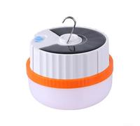 Axorafow Lampe solaire de camping LED avec crochet et aimant, lanterne grand angle 360 lm, étals de marché, camping en plein air, pannes - 2 W, ABS, autonomie de 8 heures (petite)