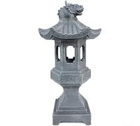 Axorafow Lampe solaire d'extérieur IP44 avec structure en résine semblable à une pierre, pour jardin, crépuscule à l'aube, fonctionnement automatique, étanche, cours, pelouses et terrasses (A)