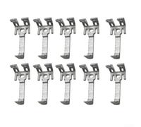 Axorafow Lot de 10 clips de drainage de l'eau en alliage d'aluminium pour panneau solaire 30 mm, 35 mm, 40 mm, supports auto-nettoyants pour enlever la boue pour l'entretien photovoltaïque Argenté 40