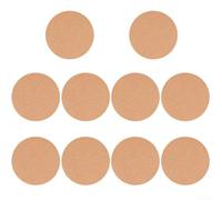 Axorafow Lot de 10 doublures épaisses en liège double couche pour plantes en pot - Tapis naturel antidérapant et résistant à l'humidité - Tailles : 100 à 190 mm de diamètre - 10 mm d'épaisseur