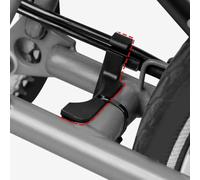 Axorafow Lot de 2 blocs de serrage à disque de stationnement pour vélos pliants - Bloc d'arrêt de stabilité en plastique compatible avec les modèles C a P et Line - 57 x 48 x 30 mm - Noir