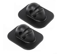 Axorafow Lot de 2 clips gonflables pour rames de bateau, support de pagaie robuste, extrémité ouverte pour sécuriser la coque des pagaies, noir et gris (noir)