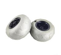 Axorafow Lot de 2 roues gonflables en PVC pour ballons de plage - 205 mm de diamètre x 115 mm de largeur - 20 mm d'alésage du moyeu basse pression (2-4 psi)