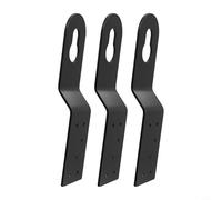 Axorafow Lot de 3 boucles d'ancrage de sécurité pour toit en alliage d'aluminium avec cadre en bois, crochet de chute noir avec vis, usage résidentiel et commercial, point de fixation de corde