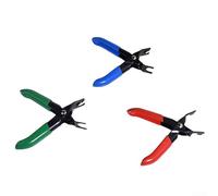 Axorafow Lot de 3 pinces pour tuyau de carburant en acier avec pinces et poignées vertes et rouges de 120 mm