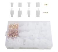 Axorafow Lot de 380 connecteurs de fils 2 3 4 6 broches Cosses de câble à sertir pour voiture, moto, bateau