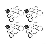 Axorafow Lot de 4 sangles de montage pour ordinateur de route pour VTT - Construction en caoutchouc ABS - Rondelles réglables en hauteur (7,2 mm/13,5 mm) - Fixation de corde Varia - Compatible avec