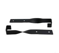 Axorafow Lot de 4 supports de tronçonneuse en acier robuste - Support de rangement mural pour tronçonneuses outils de jardin 22,8 x 3,8 x 3 cm Capacité 49,9 kg Finition noire antirouille