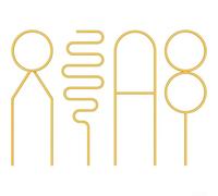 Axorafow Lot de 4 treillis pour plantes grimpantes, 34 x 10 cm, piquets de support de jardin, vignes, roses, hoya, cadre de plante de forme irrégulière, doré, noir, vert (barre transversale dorée)