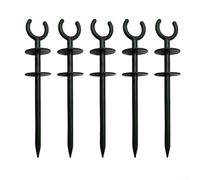 Axorafow Lot de 5/10/15/20 piquets de guidage de tuyau d'arrosage verts, support de tuyau d'arrosage robuste pour arrosage des plantes contre les dommages, garde le tuyau propre et organisé (5 pièces)