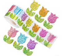 Axorafow Lot de 500 autocollants holographiques de dessin animé pour scrapbooking, journal, ordinateur portable, bloc-notes et papeterie de bureau, multicolore (Y211)