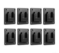 Axorafow Lot de 8 supports muraux pour perceuses - Gain de place - Base en plastique - 12 V - 20 V - Outils électriques compatibles avec Dewalt 18 V 20 V (noir)