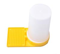 Axorafow Lot de mangeoires à abeilles en polypropylène jaune pour entrée de ruche - 0,5 l - Distributeur d'eau à sucre avec bac élargi - Prévention de la noyade - Dissuasion du vol - 15,5 x 8,5 x 13,5