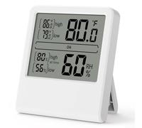 Axorafow MC06Y MC06Y Compteur d'humidité et de température intérieure numérique avec support magnétique - Écran ultra-fin 90 × 77 × 15 mm Résolution 0,1 °c/17,7 °C Précision ± 5 RH pour la maison