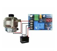 Axorafow Module de contrôle de charge de batterie XH-M603/XH-M604 - Entrée 6-60 V, régulation de tension de 0,1 V, panneau de commutation de sortie directe 12 V/24 V au lithium et à l'acide (XH-M604)