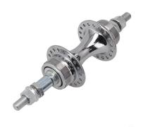 Axorafow Moyeu à disque arrière 36 trous pour vélo de route VTT - Axe en acier 180-190mm compatible avec roue libre 6-9 vitesses - Moyeu tambour anodisé argent lisse