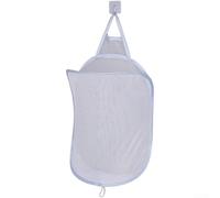 Axorafow Panier à linge pliable respirant avec compatibilité murale, organisation de salle de bain et utilisation efficace de l'espace (E)