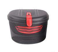 Axorafow Panier de rangement avant pour scooter électrique E-For Bike - Panier cargo en plastique ABS avec sac intérieur doublé de tissu 33 x 26 x 24 cm compatible avec Xiaomi avant/arrière (rouge