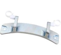 Axorafow Poignée de charnière de porte de machine à laver de rechange compatible avec différents modèles - Finition argentée - Installation à réduction du bruit - Kit de réparation complet (185)