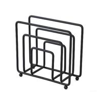 Axorafow Porte-mouchoirs carré en fer galvanisé, robuste, pour comptoir de cuisine et salle de bain, organiseur moderne de rangement de papier de bureau, noir (noir)