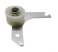Axorafow Poulie de renvoi de sèche-linge compatible avec sèche-linge Electrolux remplace 5303212849 AP2140328 Tendeur de courroie Argenté/blanc
