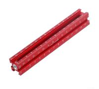 Axorafow Règle de nivellement de plafond magnétique à 4 faces, outil de marquage d'angle en alliage d'aluminium, ruban à mesurer rouge de 180 mm pour installations d'armoire (type A)