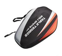 Axorafow Sac de rangement pour raquette de tennis de table en EVA rigide avec sangle élastique - étui de rangement imperméable pour 2 raquettes ou 1 raquette 2 balles compact 27 x 18 x 5 cm (modèle