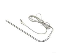 Axorafow Sonde à viande Traeger en acier inoxydable pour grills numériques PT1000 avec connecteur de 3,5 mm compatible avec Traeger - Thermostats et granulés de gril série (blanc)