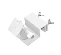 Axorafow Support de gouttière solaire en alliage d'aluminium, support de gouttière réglable à 360° pour installation de bord de toit, blanc