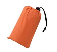 Axorafow Tapis de plage pliable imperméable 1,4 x 2 m Couverture de poche légère et portable pour plage, pique-nique, camping et activités de plein air - Polyester 210T, 200 g (orange)