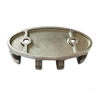 Axorafow Taquet en zigZag marin en acier 316, sans nœud, corde d'arrimage pour canoë, bateau, quai, remorque, raccord d'ancrage compact avec installation, argent, 8,9 x 3,5 x 38,1 cm