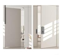 Axorafow Verrou électronique en bois pour intérieur invisible - Serrure de porte d'accès IC Card Lock ABS Antieffraction Matériau intérieur Serrure de sécurité (Noir)
